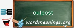 WordMeaning blackboard for outpost